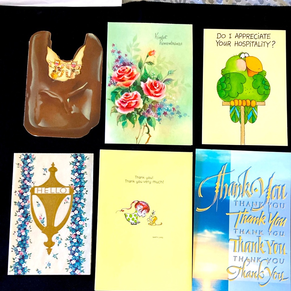 Vintage Unused Greeting Cards w/ Envelopes-Set of 30